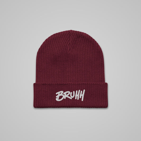 BRUHH BEANIE // Maroon