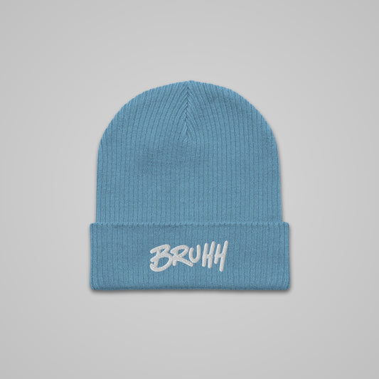 BRUHH BEANIE // Light Blue